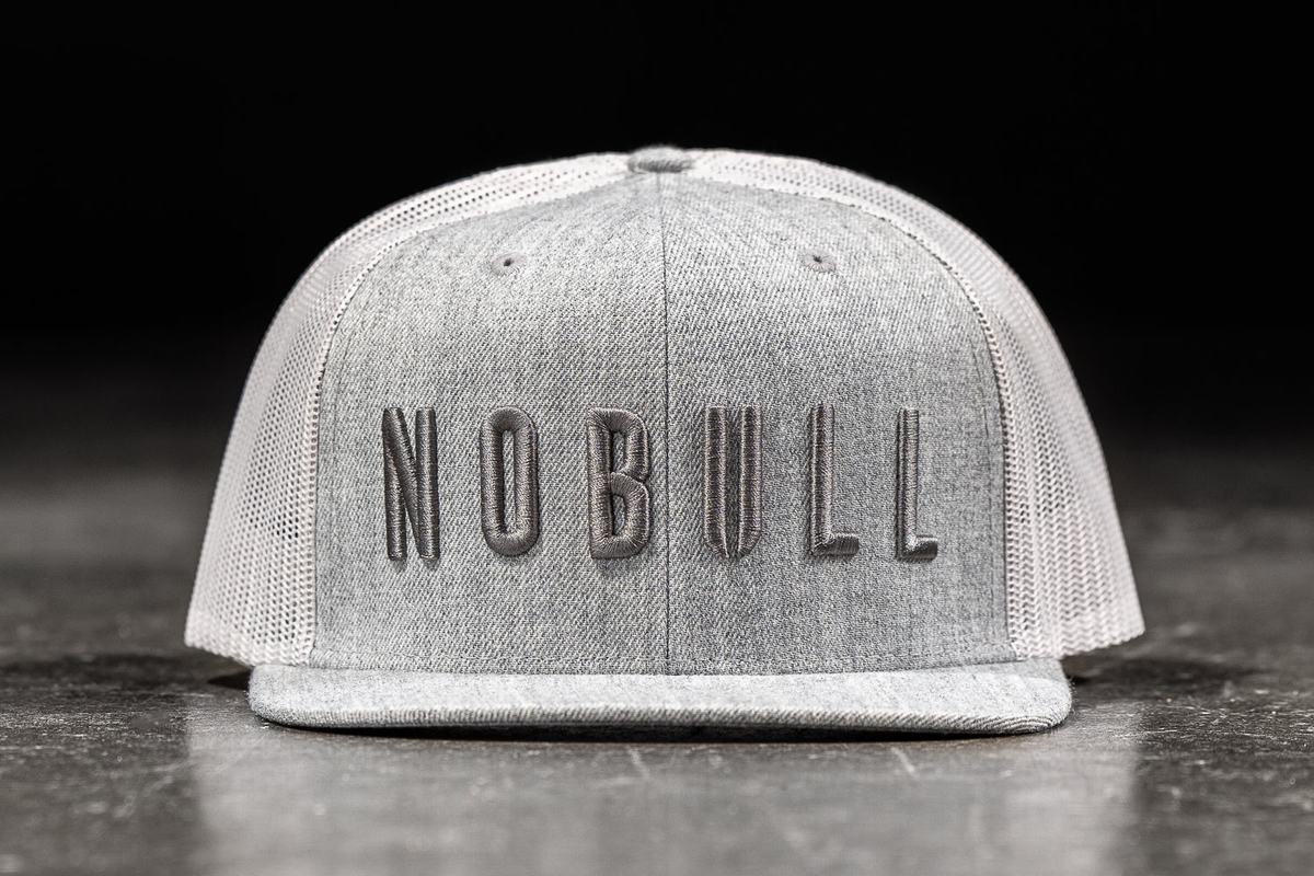 Nobull Flat-Brim Trucker Women's Hats Light Grey | Australia (PI9327)